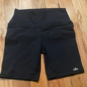 All black biker shorts